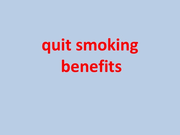 Benefits Of Quitting Smoking Timeline Chart