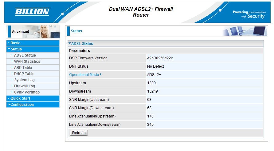 Billion Adsl Router