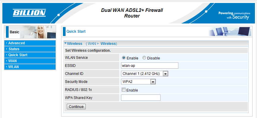 Billion Adsl Router