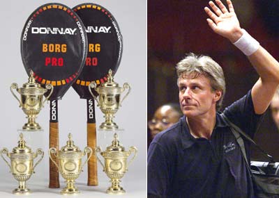 Bjorn Borg Wimbledon Trophies