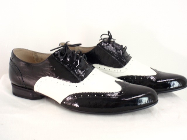 Black And White Dance Shoes Men