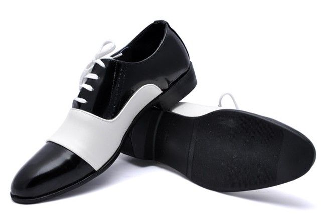 Black And White Dance Shoes Men