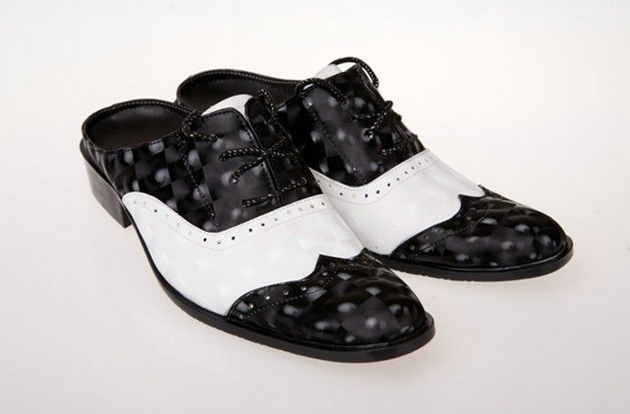 Black And White Dance Shoes Men