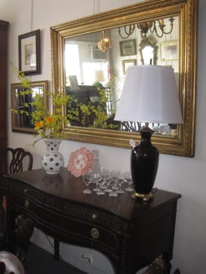 Black Console Table With Mirror