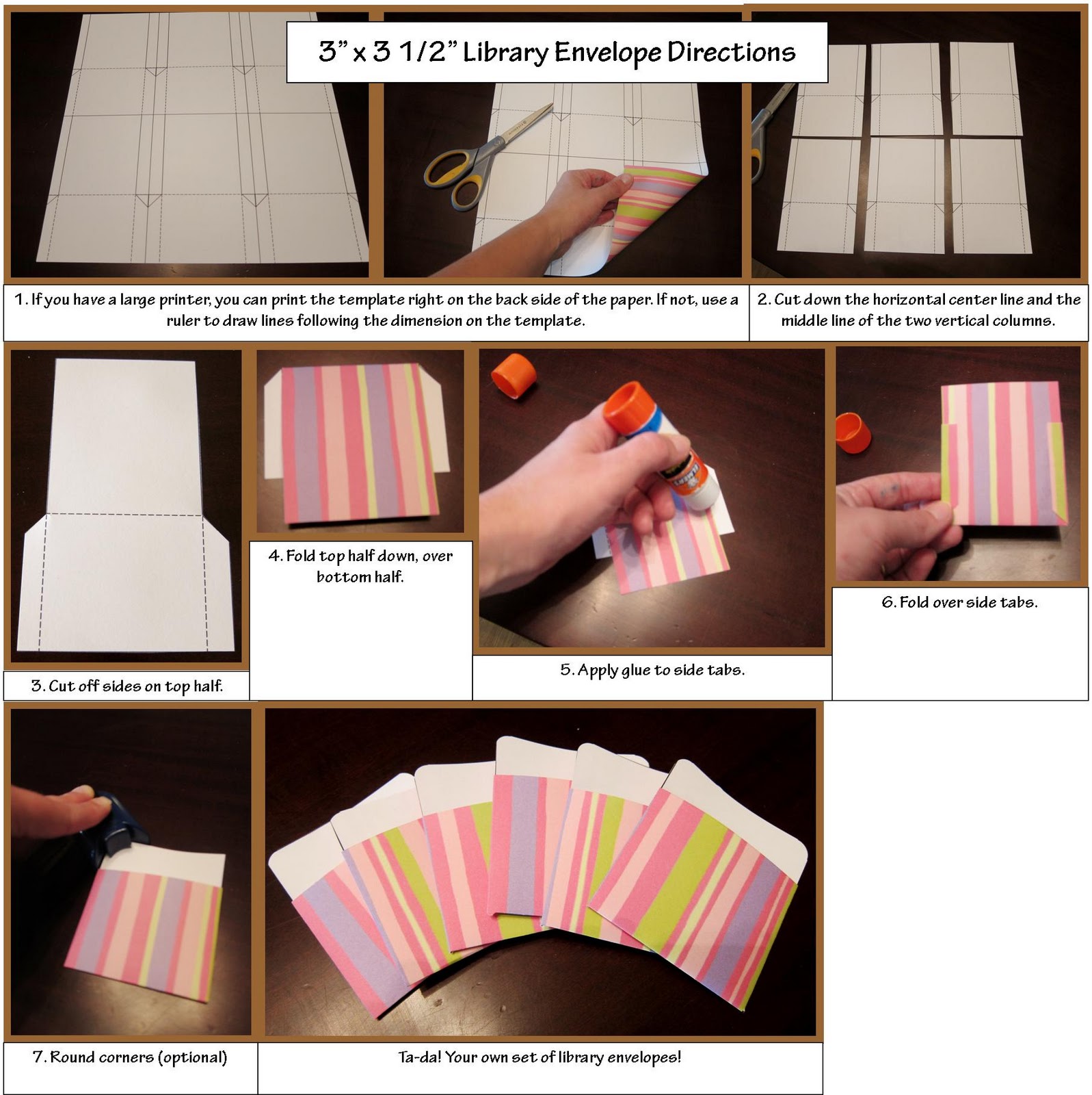 Blank Library Card Template