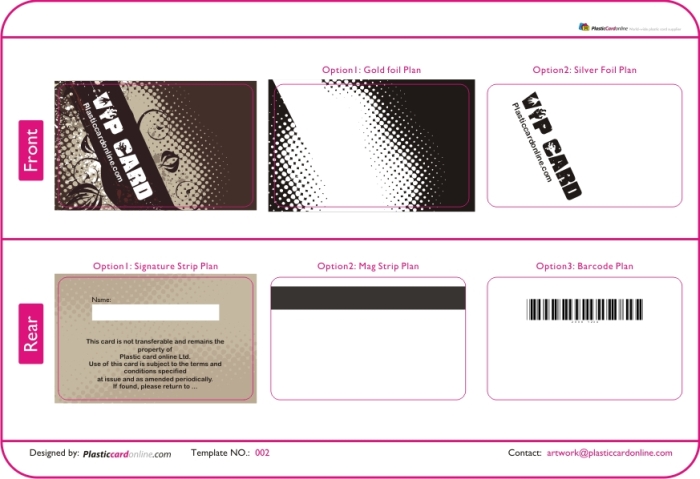 Blank Membership Card Template