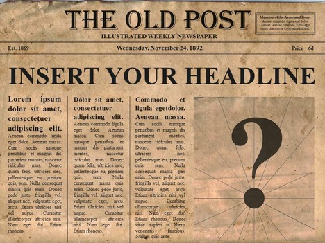 Blank Newspaper Template For Kids Free