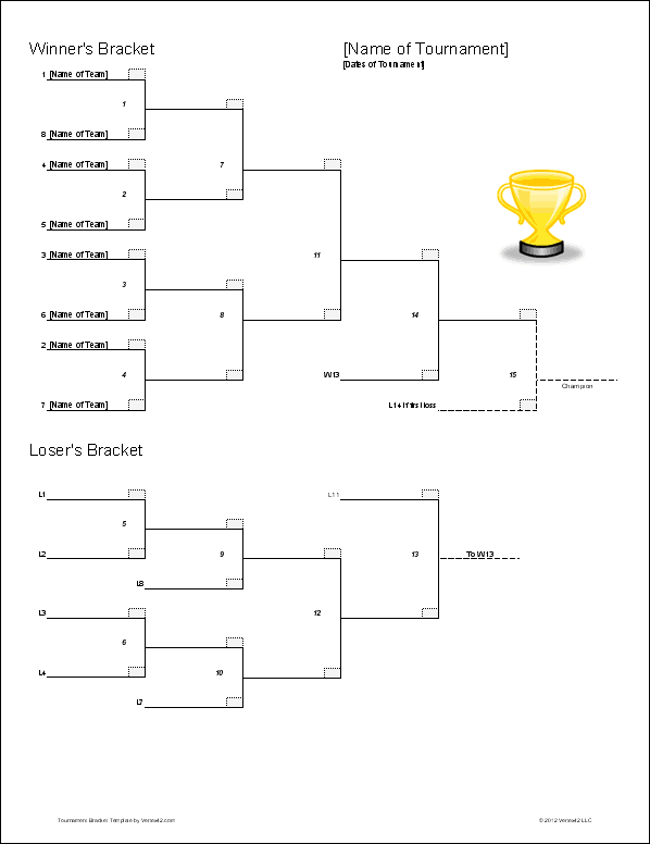 Blank Sports Brackets