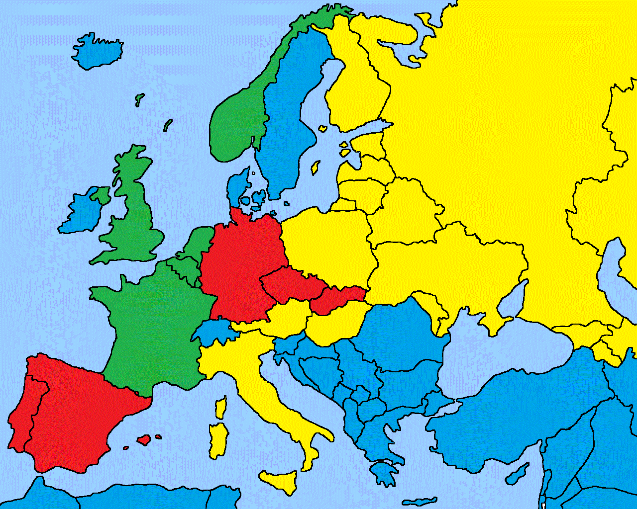 Blank World War 2 Map Of Europe