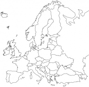 Blank World War 2 Map Of Europe