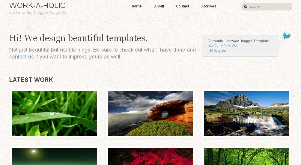 Blogger Header Template