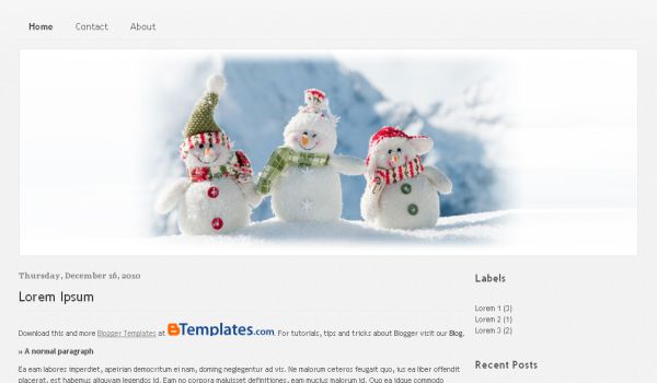 Blogger Header Templates Free