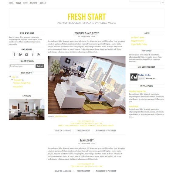 Blogger Layouts Minimal