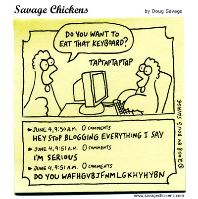 Blogging Cartoon