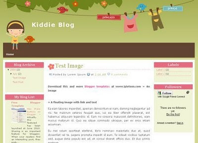 Blogspot Layouts Cute