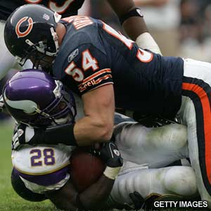 Brian Urlacher Hits