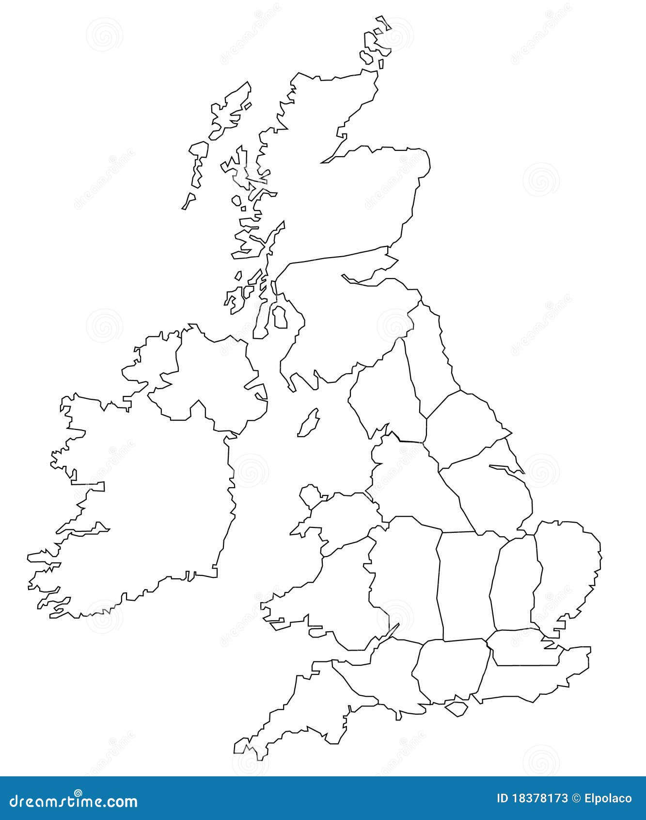 Britain Map Outline