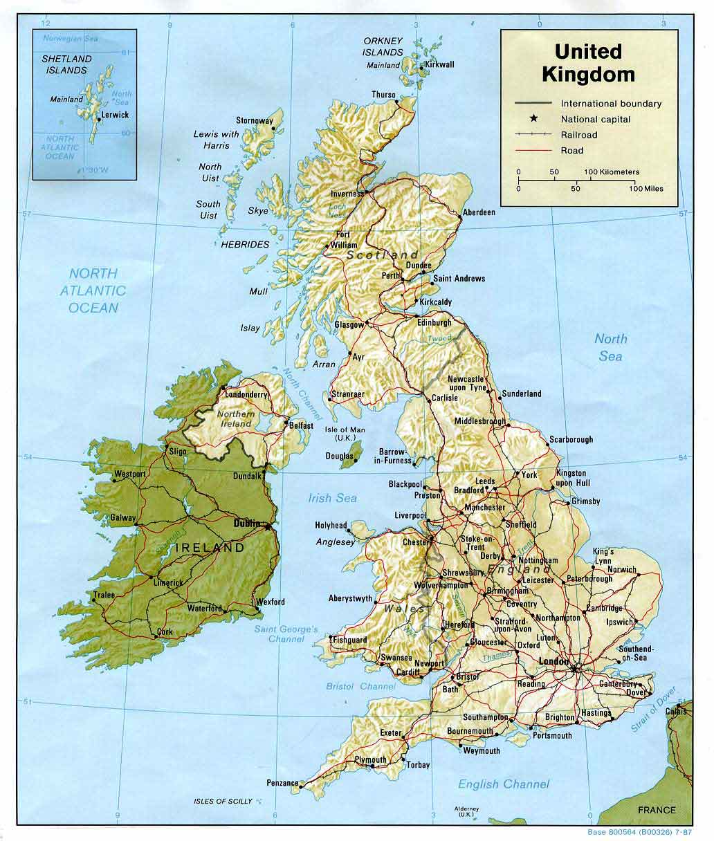 Britain Map Outline