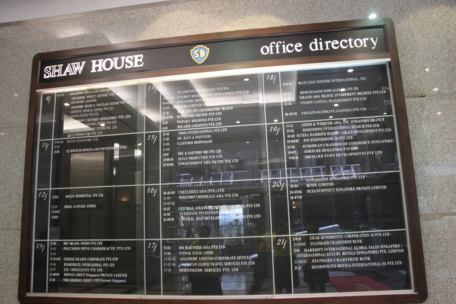 Building Directory Board