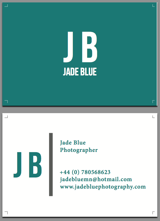 Business Card Design 2013