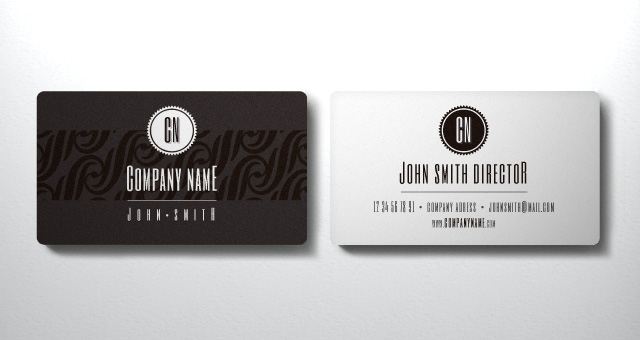 Business Card Design Template Illustrator