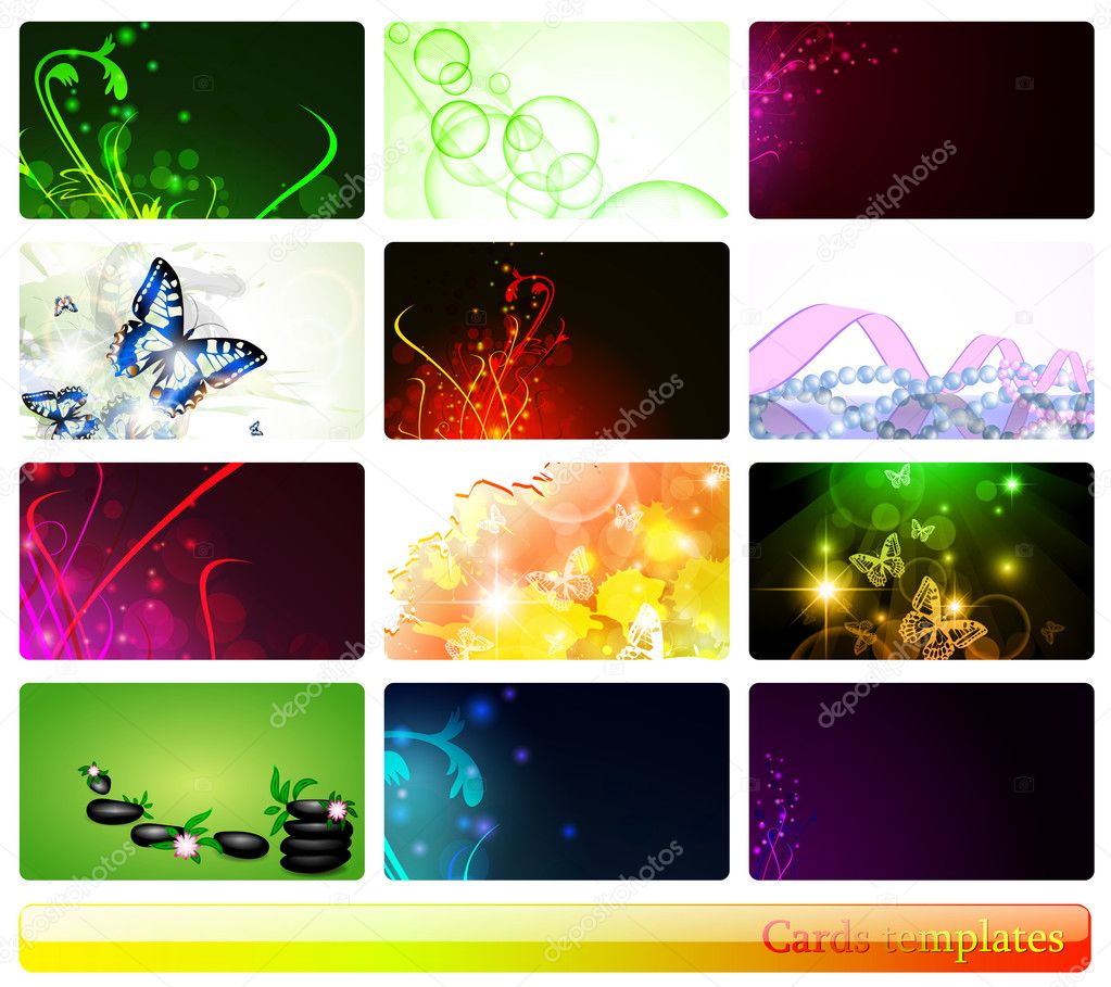 Business Cards Backgrounds Abstract