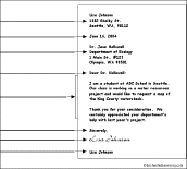 Business Letter Format Example For Kids