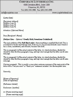 Business Letter Format Example With Cc