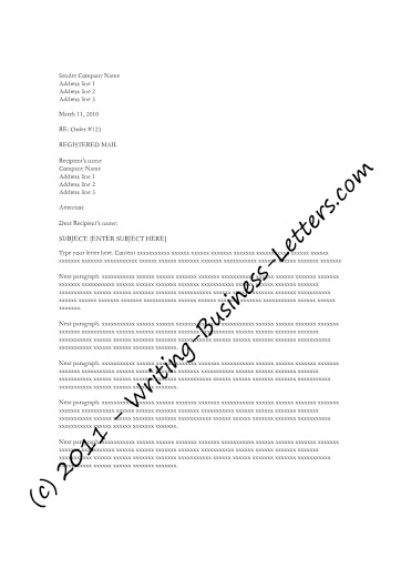 Business Letter Format Example With Cc