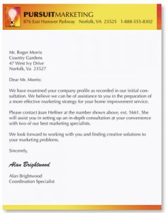 Business Letter Format On Letterhead