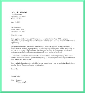 Business Letter Format Spacing Examples