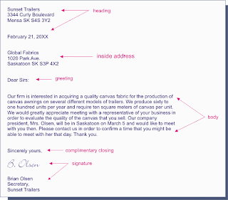 Business Letter Layout