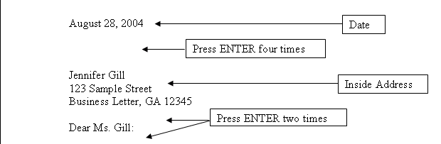 Business Letter Layout