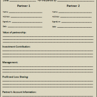 Business Partnership Agreement Example