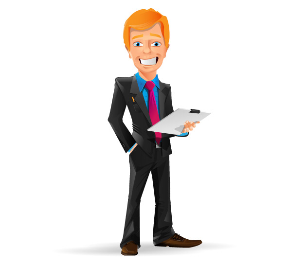 Businessman Cartoon Character