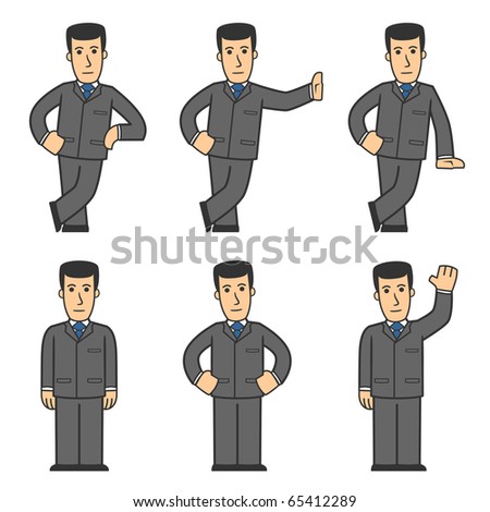 Businessman Vector Characters