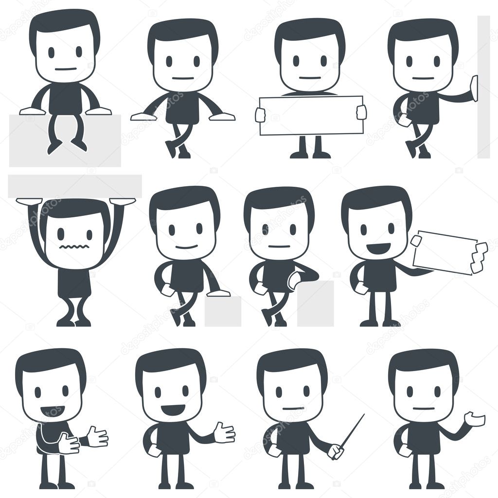 Businessman Vector Characters