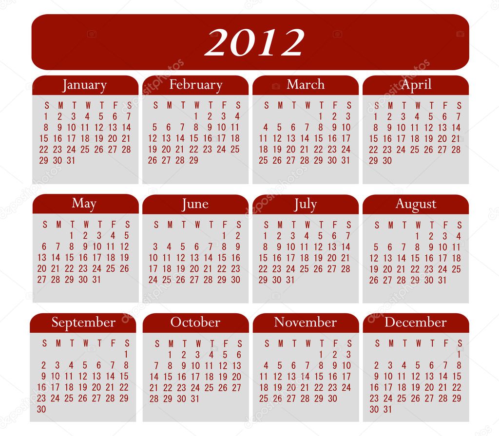 Calendar 2012