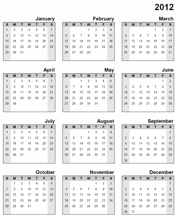 Calendar 2012 Uk Printable