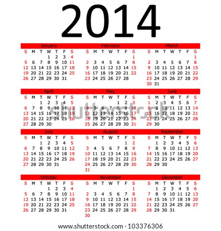 Calendar 2014