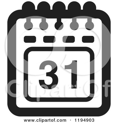 Calendar Icon Black And White