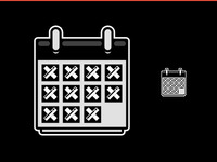 Calendar Icon Black And White