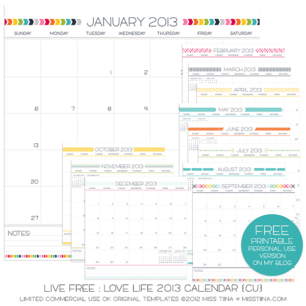 Calendar Template 2013 14