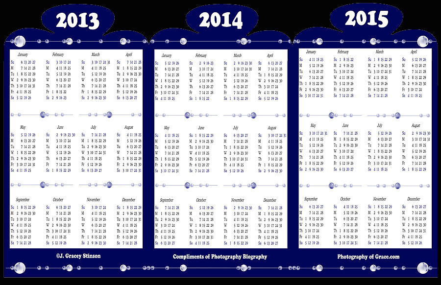 Calendar Template 2014 Yearly