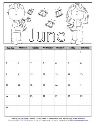 Calendar Template June 2013 Word