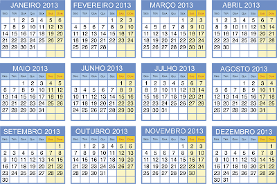 Calendario 2013