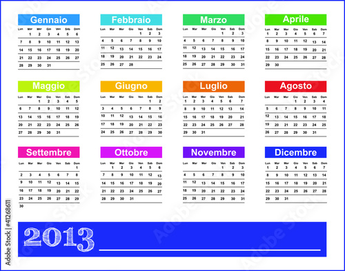 Calendario 2013 Chile