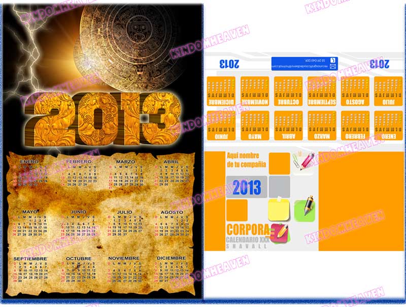 Calendario 2013 Colombia Excel