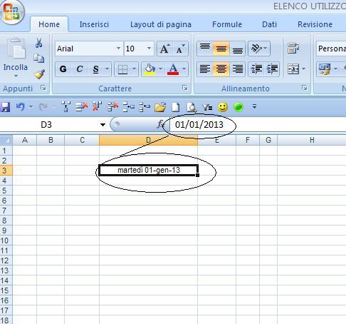 Calendario 2013 Excel Italiano