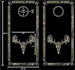 Camo Deer Skull Decals